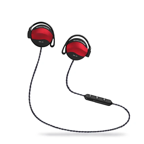 Bluetooth наушники, беспроводные наушники, Бас-гарнитура, Fone De Ouvido, для телефона, с шейным ремешком, Ecouteur, Bluetooth V4.1 - Цвет: Красный