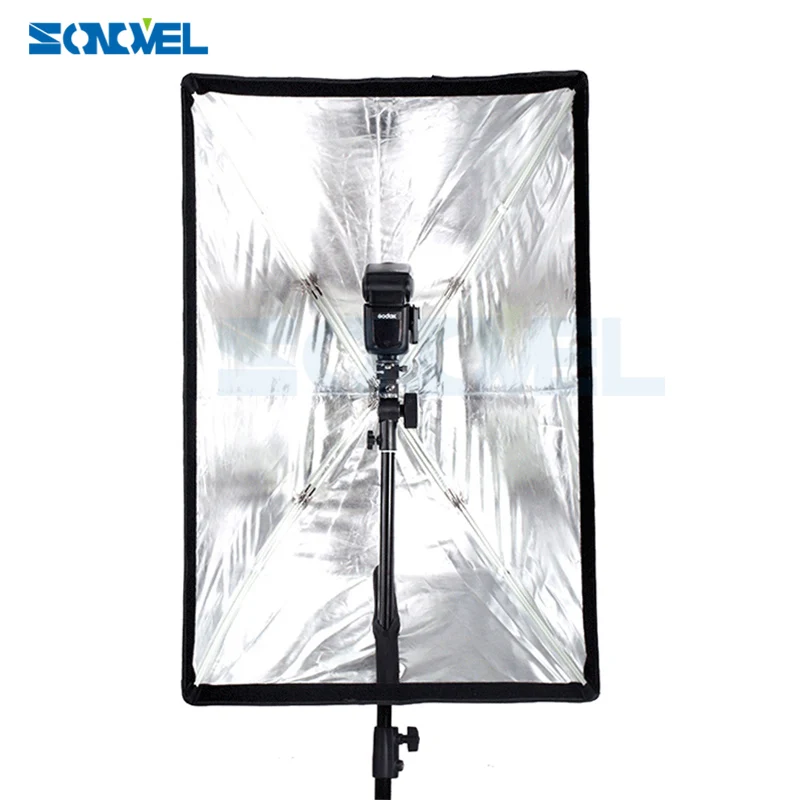 GODOX 60x90 см/60*90 см 2"* 35" Портативный квадратный фото-зонт софтбокс Отражатель для вспышки Speedlite
