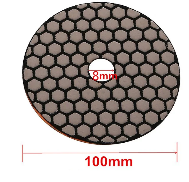 Diameter 100mm Polishing pad Diamond resin Dry Grinding Plate For