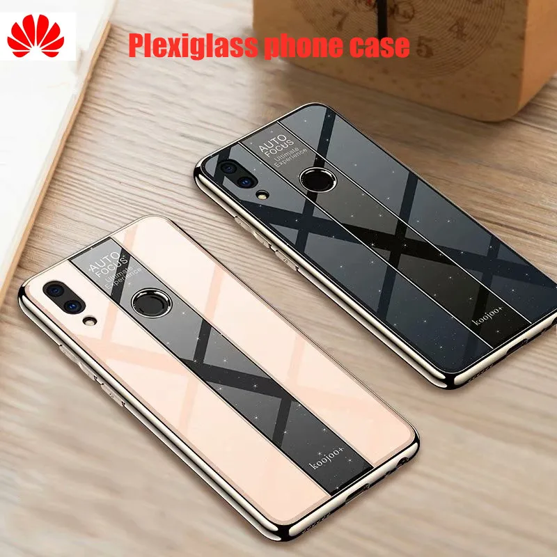 Huawei p20Pro чехол высокого класса Porsche стиль гальванические ТПУ ПК стекло зеркало для