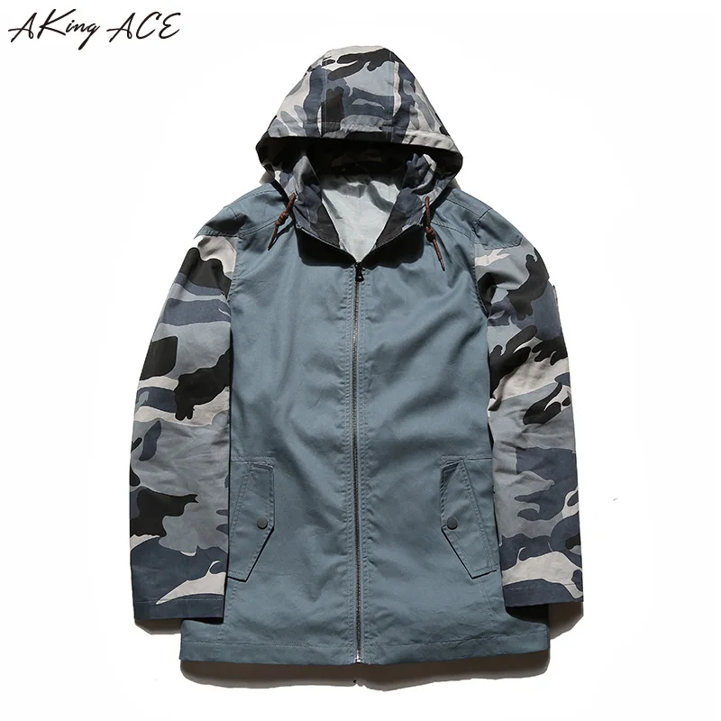 Download Hooded Windbreaker Jacket for Men Digital Camouflage ...
