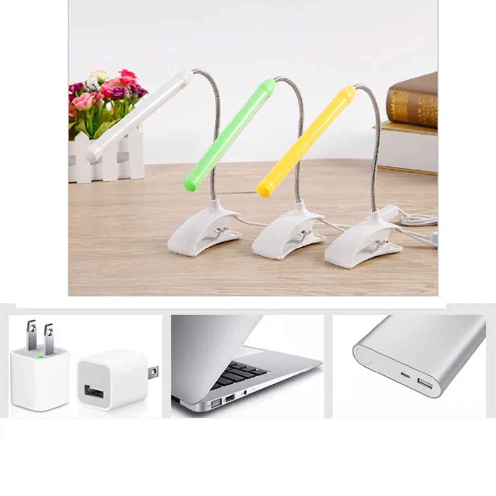 

Desk Lamp 5V USB Child Read Book Light Flexible With Clip Desk Lamp For Children Bedroom Reading Light Shadeless Book Light LED