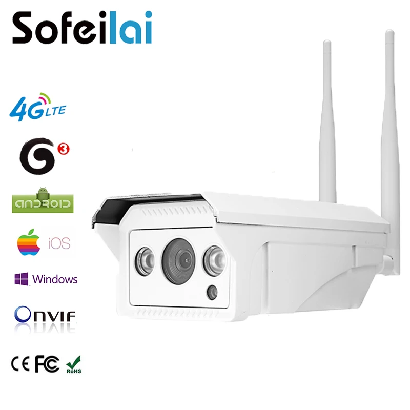 1080P HD 4G 3G sim card wireless IP Camera 2MP outdoor infrared 128G SD card video record IR night vision onvif CCTV P2P camera camera : image 1080P HD 4G 3G sim card wireless IP Camera 2MP outdoor infrared 128G SD card video record IR night vision onvif CCTV P2P camera camera