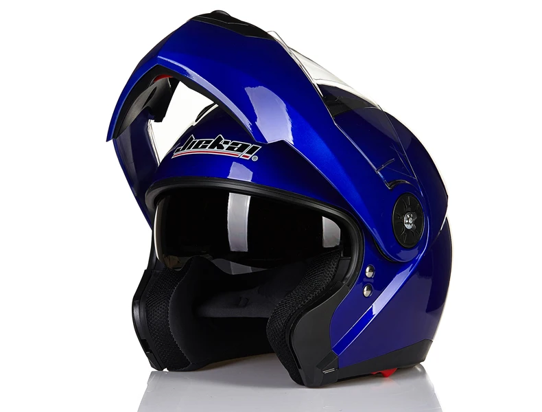 Мотоцикл JIEKAI шлемы с двойным козырьком из углеродного волокна Moto Casco модульный откидной шлем DOT одобренный 115 гоночные мотокроссные шлемы - Цвет: 5