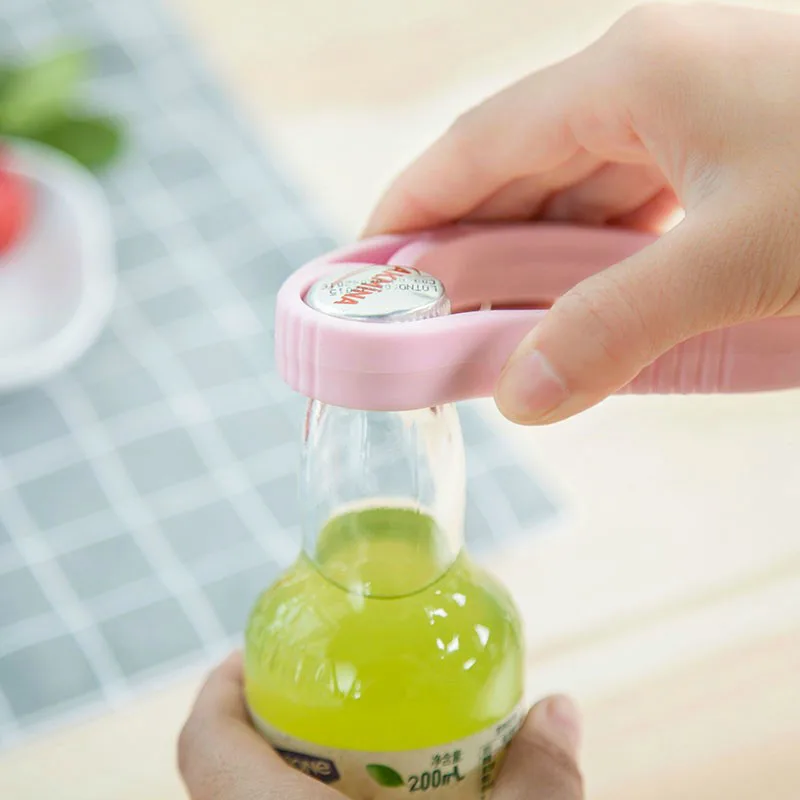

1pc ABS material Multi Function Twist Bottle Opener, Cut Easy Grip Manual Opener Knife for Cans Lid kitchen tools 2019