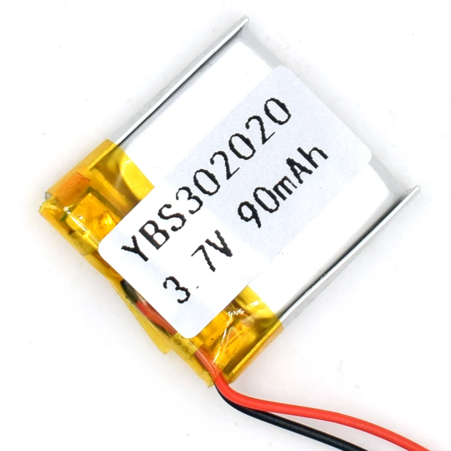 3.7V 90 mAh 302020 Li-Polymer Rechargeable Battery Li Po ion for GPS Bluetooth MP3 MP4 032020 | Электроника