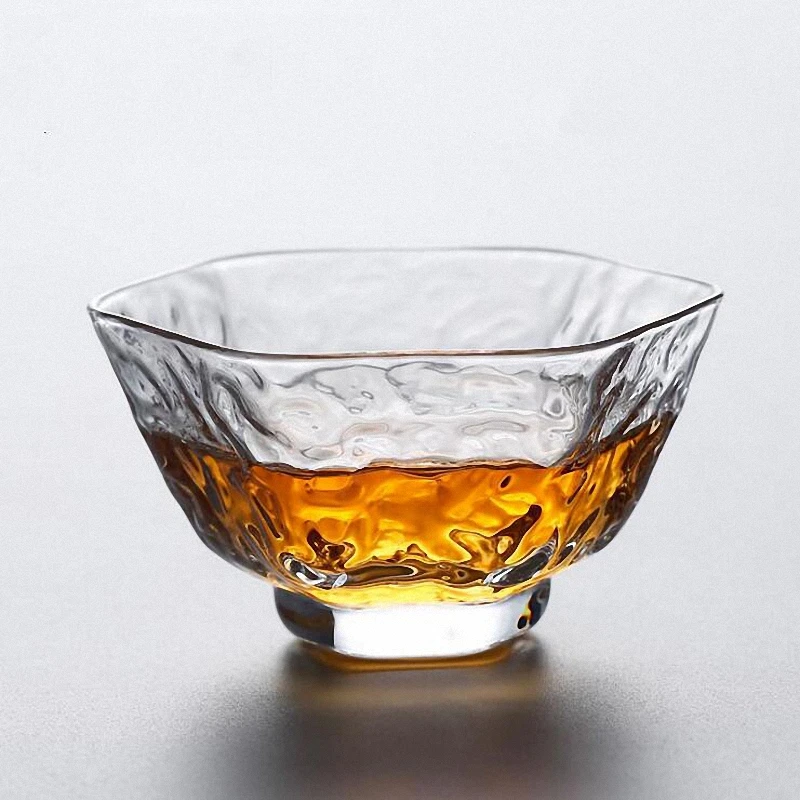 

2017 New Arrived Heat Resistant Glass Teacups Japanese Style Transparent Tea Cup High Quality Kung Fu Tea Sets Cup And Saucer