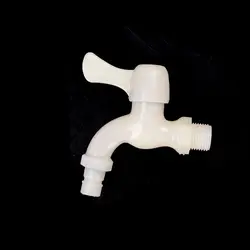 Струйное Высокое качество 1 шт. домашний сад Кухня раковины Outlet Пластик белый Нитки кран водопроводный кран