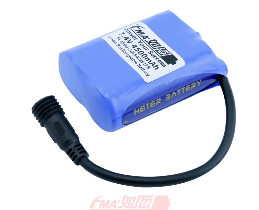 FMA литий ионный аккумулятор 26650 2S1P 7 4 V 4500mAh Для MagicShine светодиодный светильник для