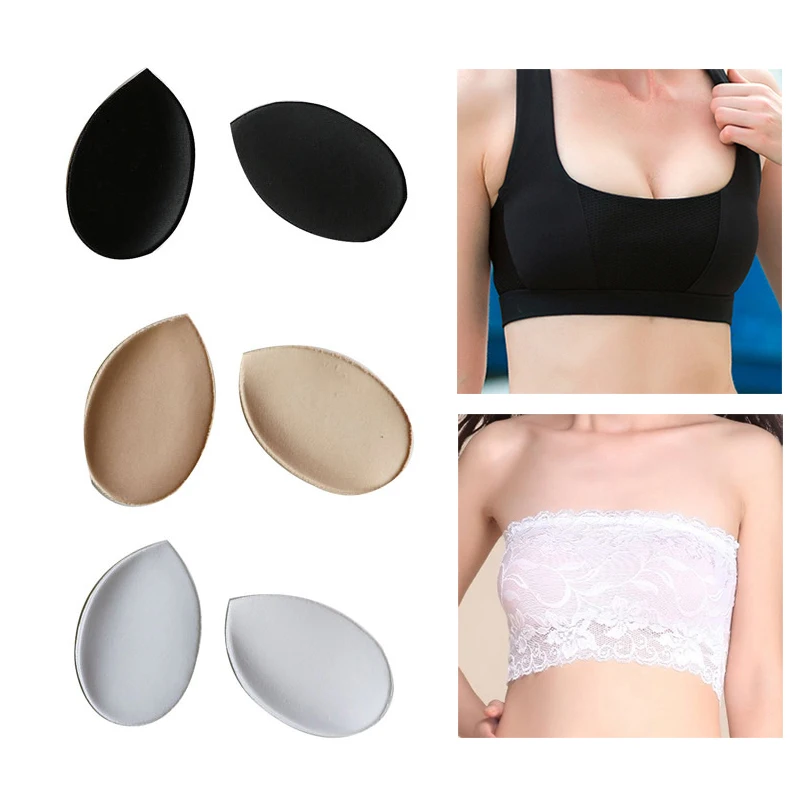 6 Pairs Womens Foam Bikini Bra Invisible Push-up Pads Enhancer Insert Swimsuit