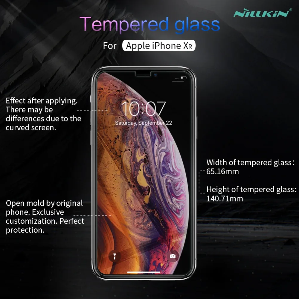 Nillkin для iphone XR защита экрана Amazing T+ Pro закаленное стекло для iphone XS Max закаленное стекло с розничной доставкой посылка