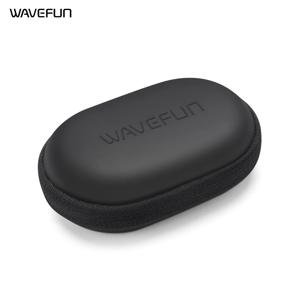 Wavefun портативный чехол для наушников на молнии Круглый квадратный EVA & хранение