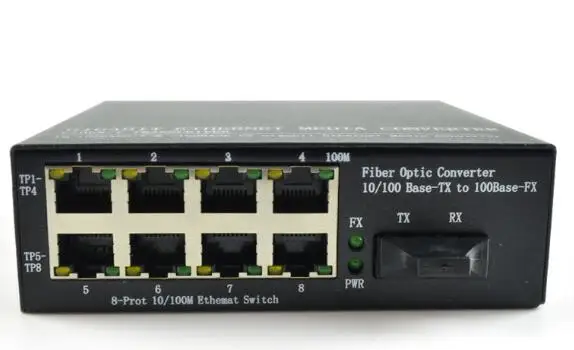 8 port 100m media converter 1
