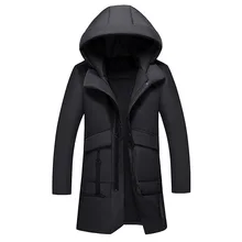 Зимние теплые длинные хлопковые пальто и куртки с капюшоном; утепленная верхняя одежда; Размер M-3XL