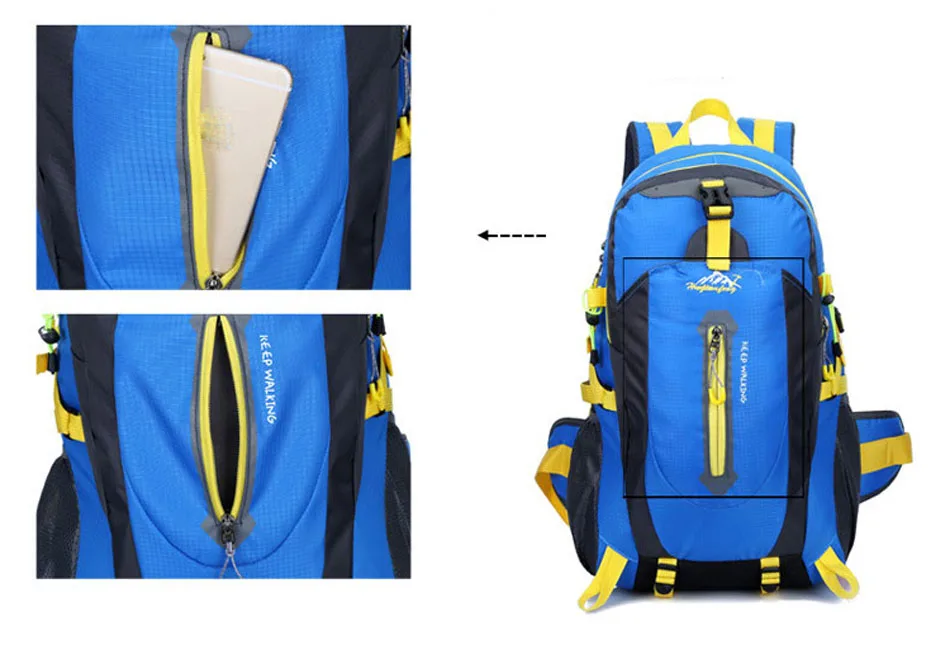 40л уличный рюкзак, спортивная сумка, походная водонепроницаемая сумка, походная сумка для альпинизма, дорожные сумки для женщин и мужчин, походные спортивные рюкзаки