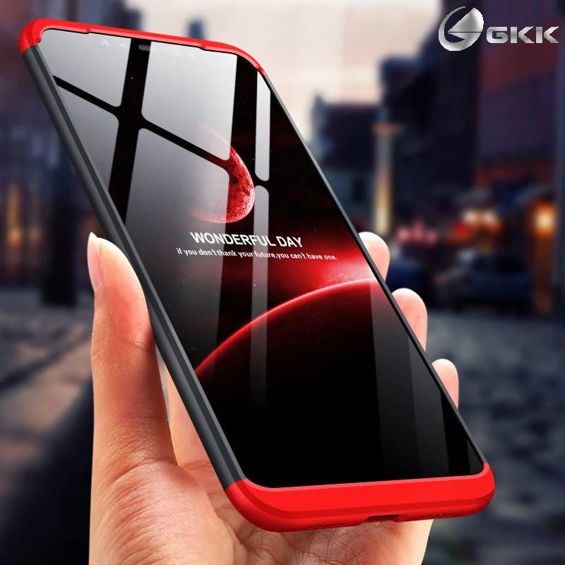 

GKK Original Case for Xiaomi mi 8 Case 3 in 1 Design Hard PC Matte Shockproof Ultra thin Soft Back cover for xiaomi mi8 Case