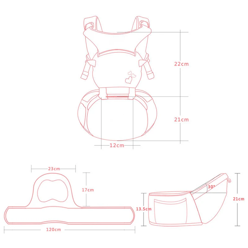 Детские мягкие Тазобедренные сиденья эргономичный мягкий Экстра Мягкий Младенцы Хипсит (пояс для ношения ребенка) ремень для всех сезонов