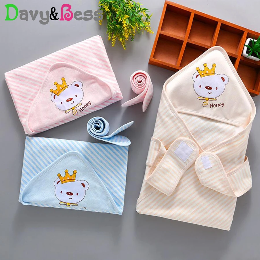 

Cotton Baby Blanket Newborn Muslin Swaddle Wrap Blanket for Newborn Baby Swaddle Muslin Blanket Square Baby Wrap Bath With Hat