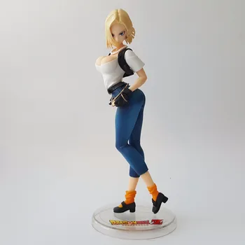 

Dragon Ball Z Figure Super Saiyan MH Android 18 Lazuli DBZ Anime Dragon Ball Super Action Figures Toy