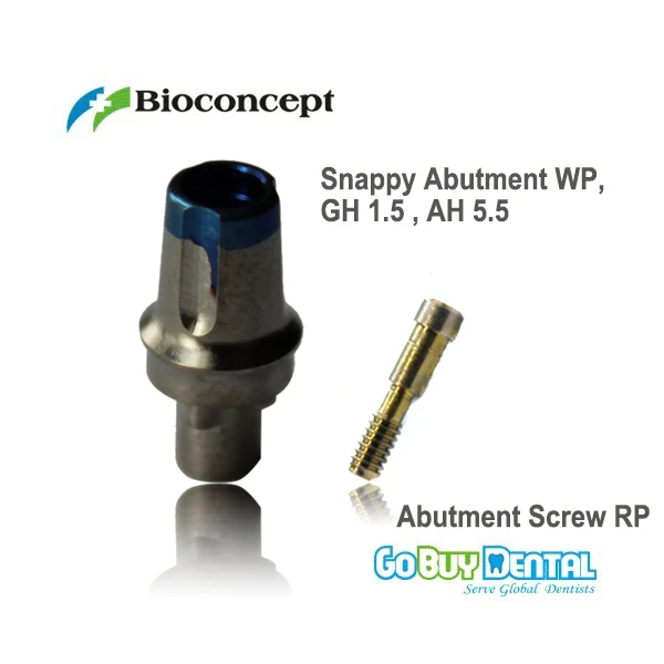 Запасная муфта Snappy Abutment WP GH1.5mm AH5.5mm (435804) совместимая с Нобелевской системой Biocare |