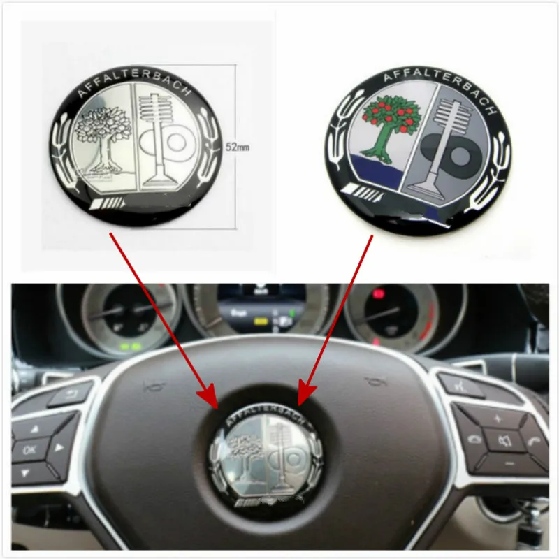 Buy Metal Car Steering Wheel Logo Cover AMG Emblem