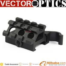 10 шт. векторная Оптика Компактный угол быстрого выпуска Picatinny Riser QD Scope Mount Base с верхней и офсетной Пикатинни рельсы