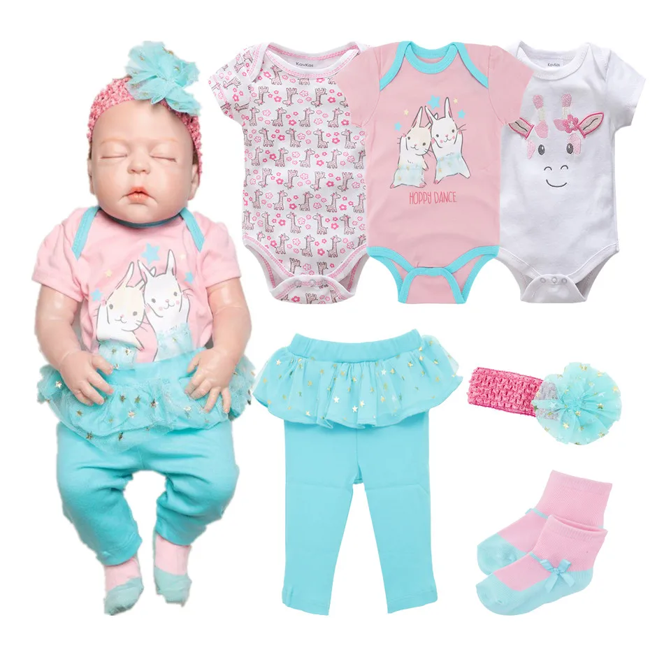

Kavkas Cotton Cartoon Baby Girl Boy Clothes Set Short Sleeve Summer Infant Girl Dress Suit Embroidery Toddler Girl Bodysuit Sets