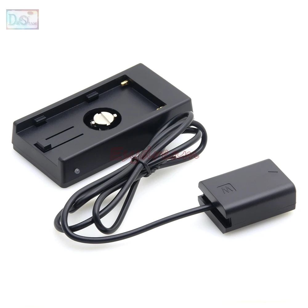 Battery Adapter Mount Plate Power Supply F970 to FW50 for Sony A6300 A5100