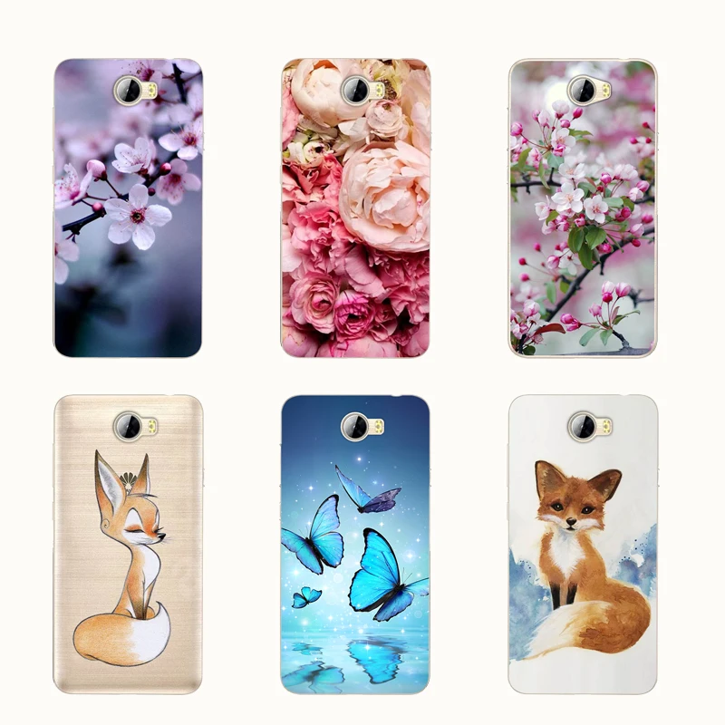 

MONAEVA Case 5.0" Huawei Y5II Y 5 II Soft Silicon TPU Patterned Huawei Y5 2 Y5ii Phone Cover Coque Huawei Y5 II Y 5 2 Case Funda