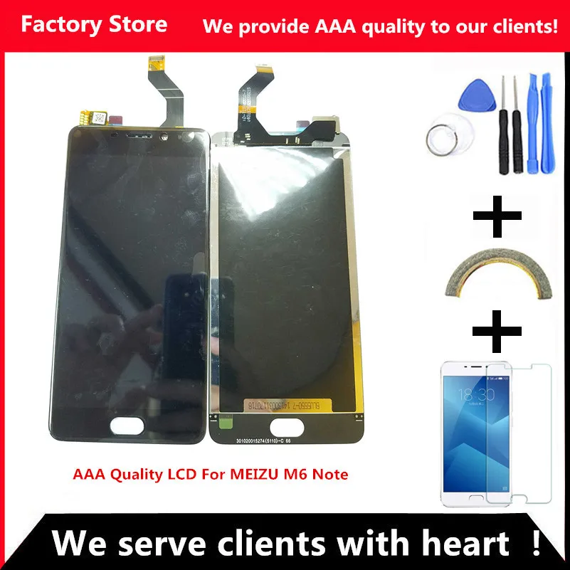 

Q&Y QYJOY 5.5 Inch Tested AAA Quality LCD For MEIZU M6 Note Lcd Display Screen+Digitizer Touch Screen For MEIZU M6 Note