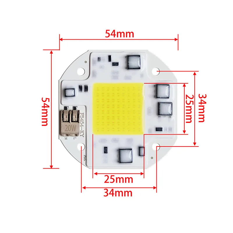 СИД COB чип свет Высокое качество 20 Вт 30 50 AC110V 220V SMD умная лампочка с ИС лампа