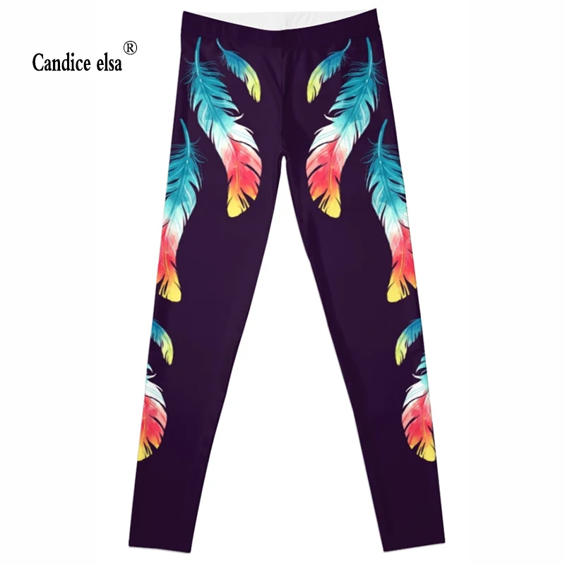 

Leggings 2016 Fashion Plus Size Sexy Extra-terrestrial Digital Printing Fitness colour leaves LEGGINGS Size S-4XL Drop Shipping