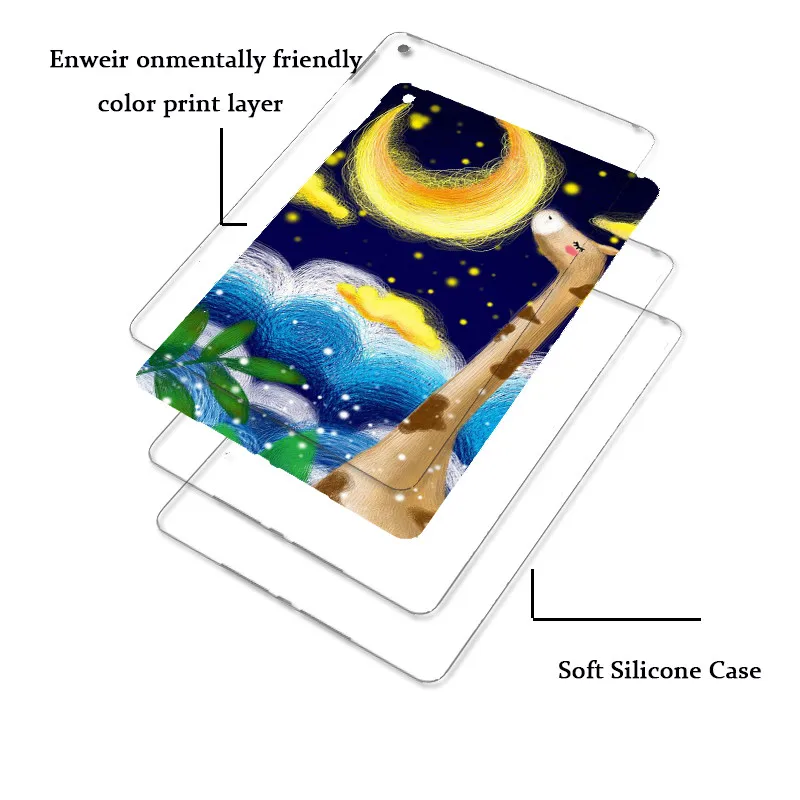 Чехол для планшета с жирафом iPad Air 2 2017 2018 2019 10 9 7 A1822 f Mini 3 4 Pro 5 силиконовый чехол на