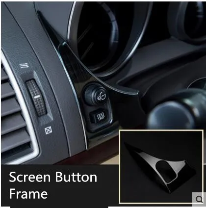 Перчатки могут быть настроены/из натурального Кондиционер Vent/кнопка/навигации рамки для Toyota Prado 2010 2011 2012 2013 AA150 - Название цвета: K