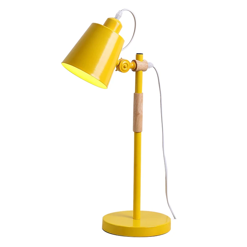 

E27 220v Bulb Led Table Lamp Knob Switch 3 Modes Desk Light Bed Reading Book Study Home Decoration Lights