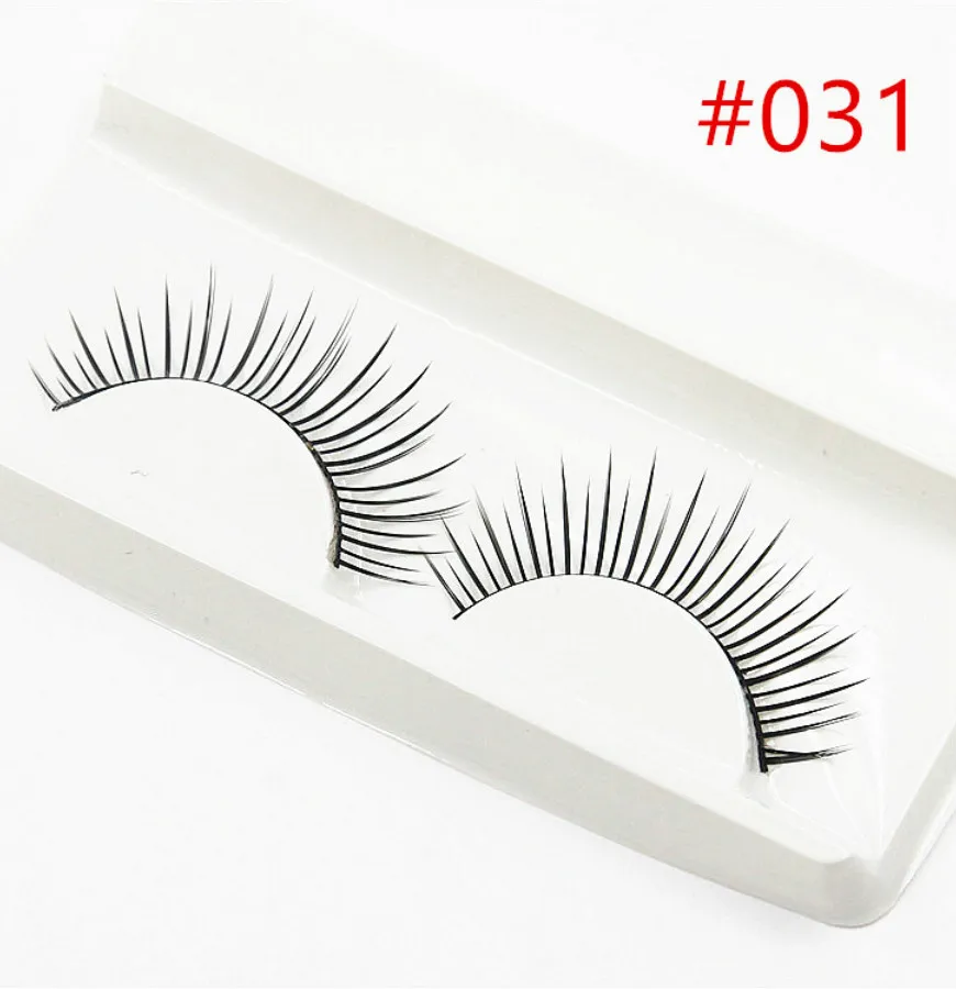 2018 HOT 1 Pair Sell 3D False Eyelashes Korea Natural Nude Makeup Long False Eyelash Handmake Eye Lashes Makeup Kit Gift #D031
