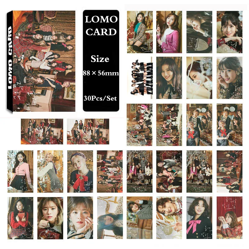 

KPOP TWICE Album YES OR YES Self Made Paper Lomo Card Photo Card Poster HD Photocard Fans Gift Collection