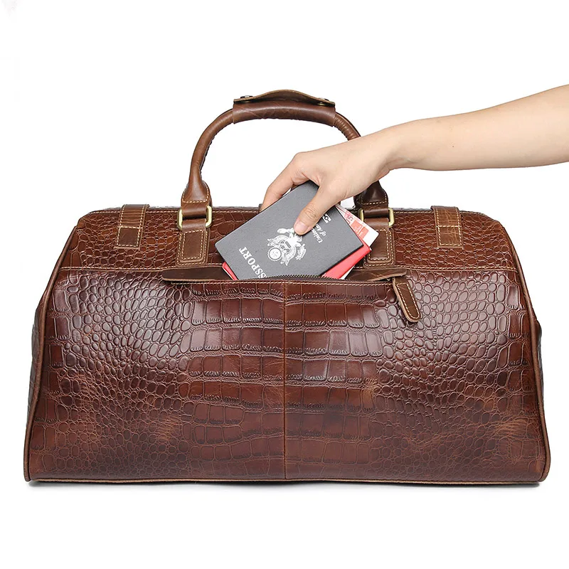 Винтажная Натуральная воловья дорожная сумка уникальный дизайн сумки тоут Классическая деловая сумка для мужчин выходные сумки 7281Q