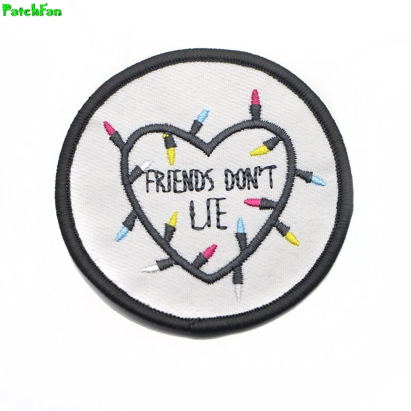 

Stranger Things Inspired Patches TV Movie Embroidered Heart DIY ACCESSORIS