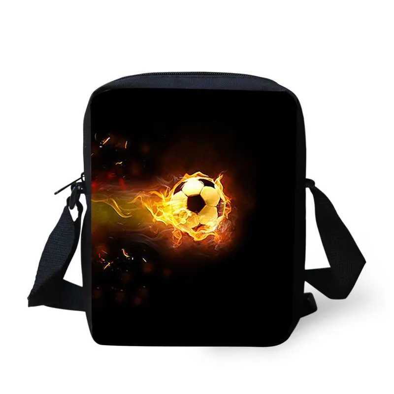 Тикин Огонь Футбол печатных мальчиков сумка ребенок-футболист мини сумки через плечо детская школьная сумка для книг Подростковая сумка на плечо - Цвет: 011