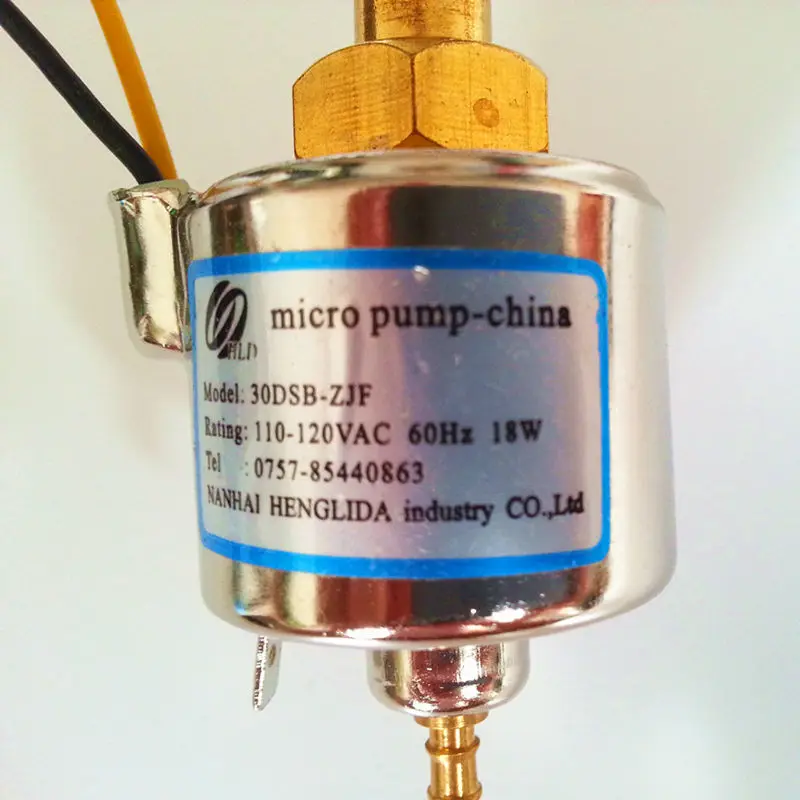 

Micro-electromagnetic pump Model 30DCB-ZJF voltage 110-120VAC-60Hz-power 18W