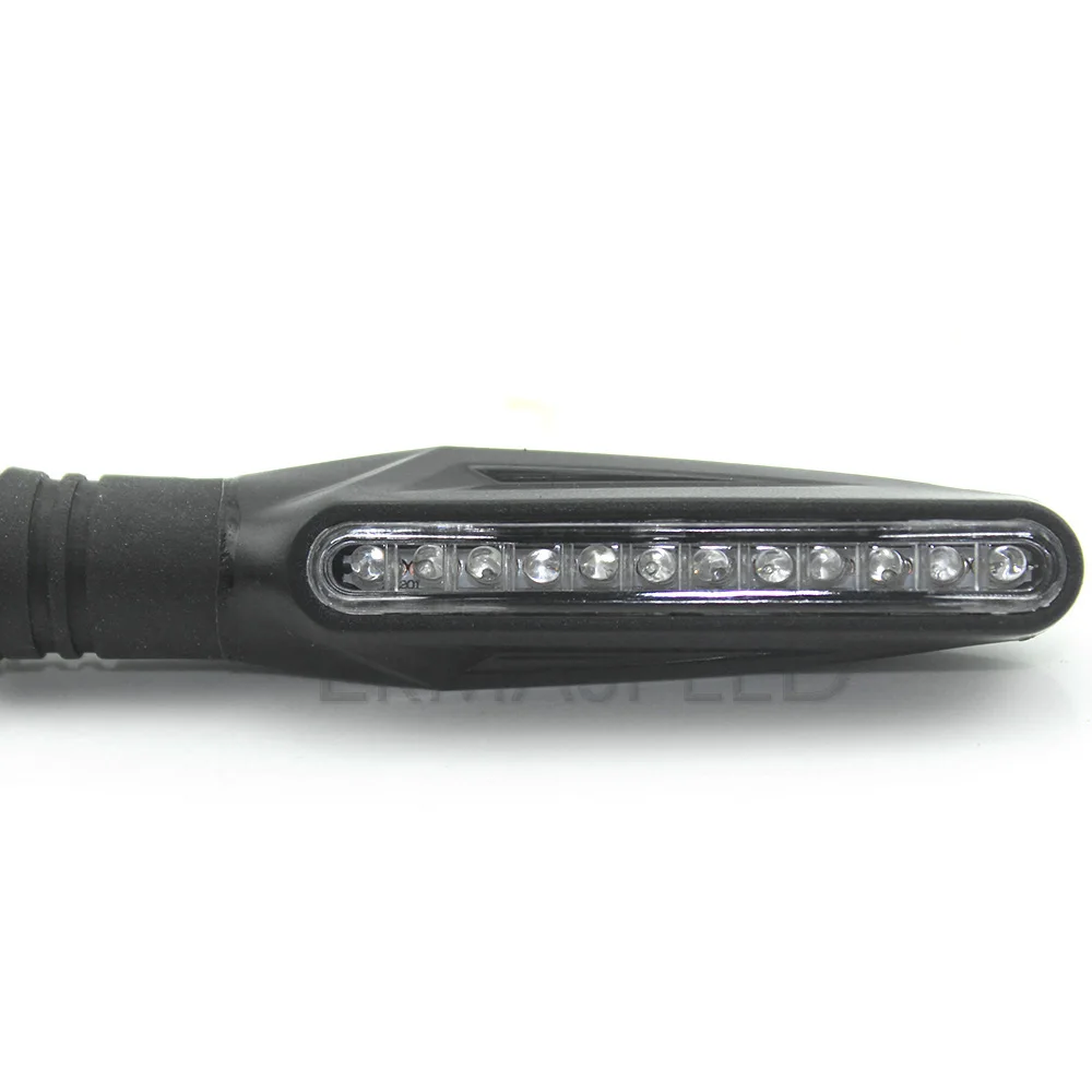 2 пары мотоциклов указатель поворота гибкие 12 LED поворотники показатели