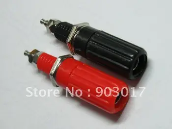 

Binding Post For 4mm Banana Plug 2 Colors Red & Black SL2123 60 pcs per lot hot sale