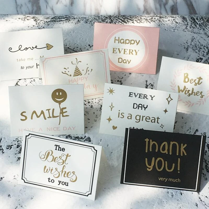 30 Pcs Lot Diy Handmade Mini Paper Folding Greeting Cards Kids Happy Birthday Gift Thank You Cards Cards Invitations Aliexpress