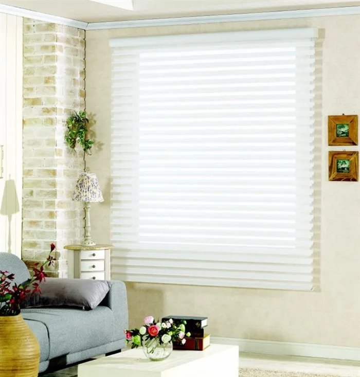 Free shipping sheer Shangri La blinds horizontal tilt&lift customized