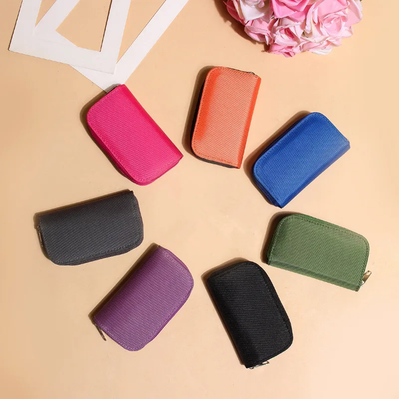 

New Practical Portable Nylon Material SD Memory Card Holders Useful Personality Memory Carrying Storage Organizers Color Random