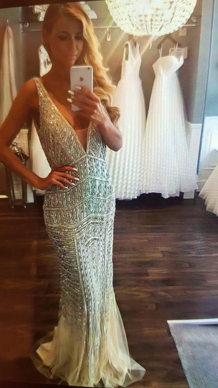 evening gowns with crystals