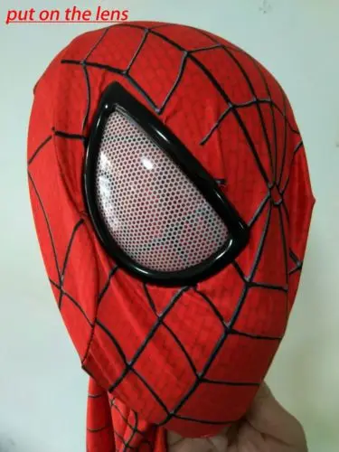 Тканевая маска-реквизит для костюмированной вечеринки «Человек-паук» с линзами