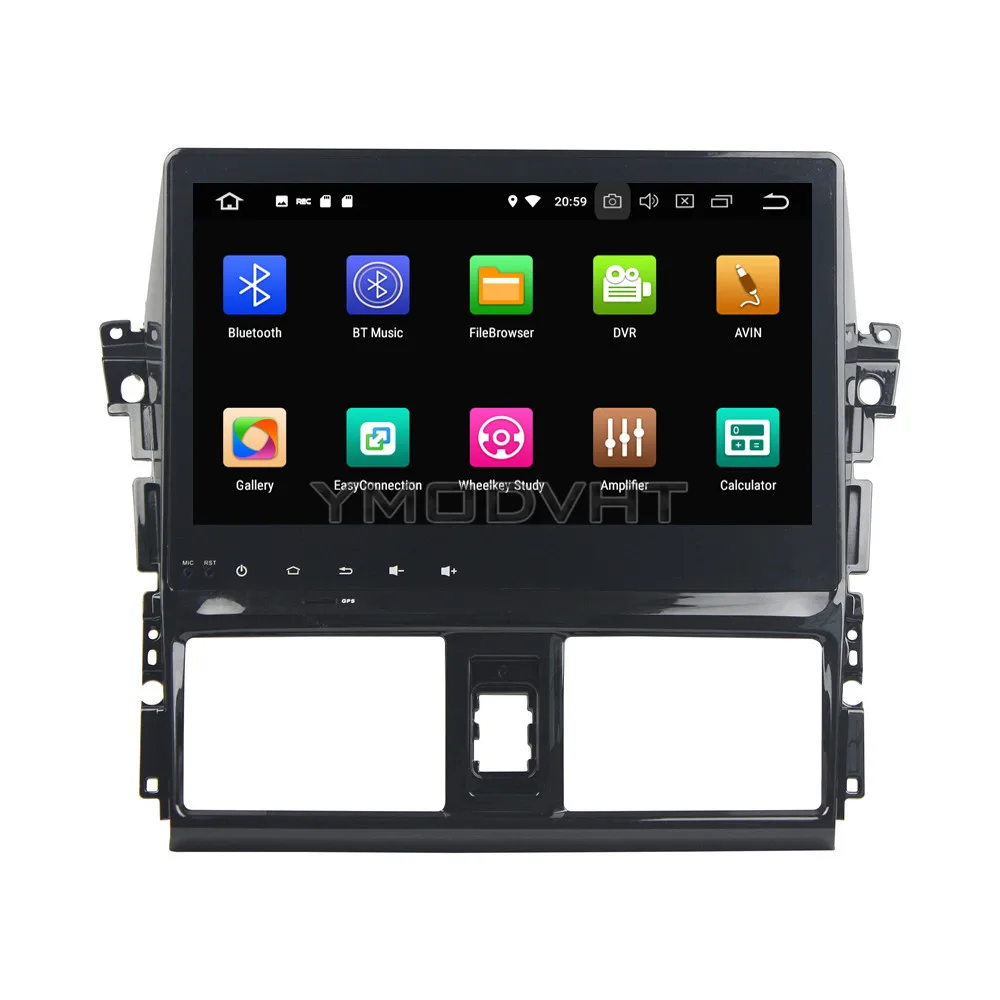 Clearance YMODVHT 10.1inch Android 8.0 Octa Core PX5 4GB RAM 32GB ROM Car DVD Player Radio Stereo GPS for Toyota Vios/Yaris 2013 2014 2015 2