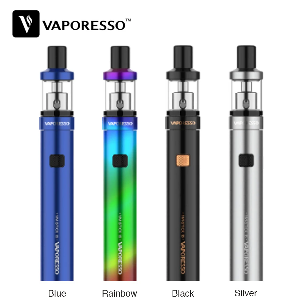 

New Original Vaporesso VM STICK 18 Starter Kit with 1200mAh Battery & Tea fiber mesh coil E-cig pen-style size Vape Kit